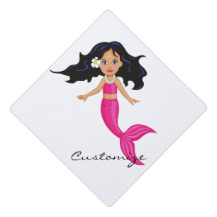 Toque De Diplômé Mermaid à queue rose