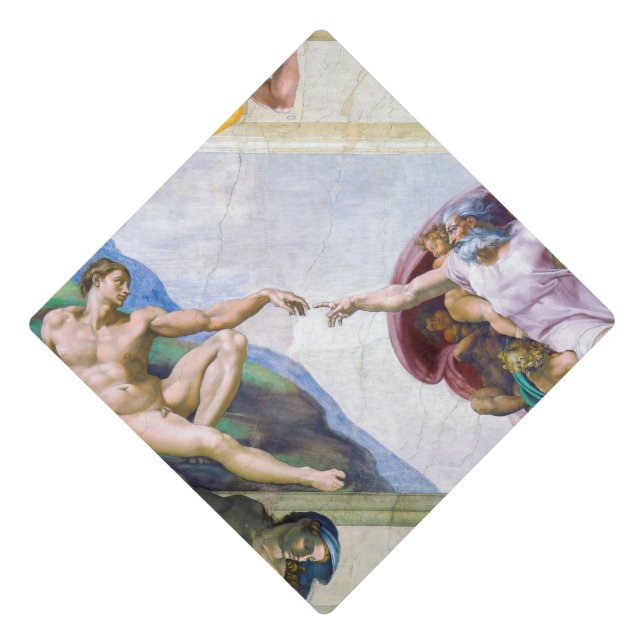 Toque De Diplômé Michelangelo - Création d'Adam, Chapelle Sixtine (Devant)