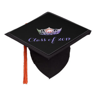 Toque De Diplômé Miss America Graduation Cap Topper SLV-LAV Crown