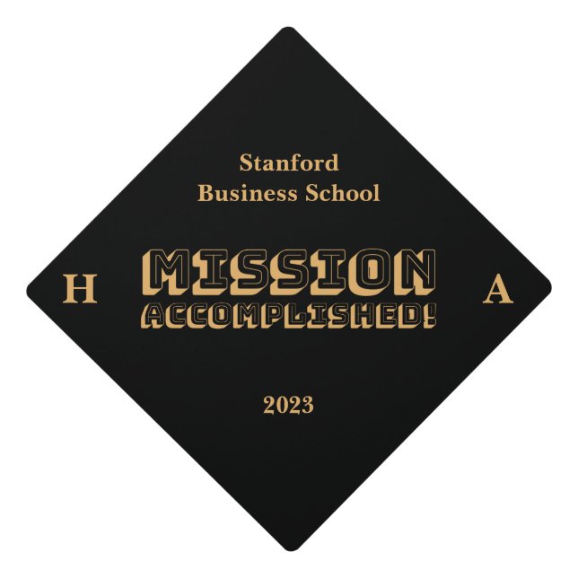 Toque De Diplômé Mission accomplie sur mesure (Devant)