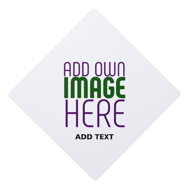 TOQUE DE DIPLÔMÉ MODÈLE DE TEXTE D'IMAGE BLANCHE SIMPLE MODERNE (Devant)