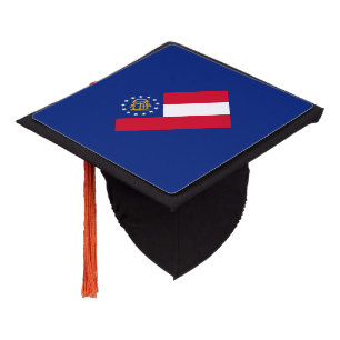 Toque De Diplômé Modèle du drapeau de l'État de Géorgie