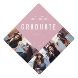 Toque De Diplômé Moderne contemporain multi-photo rose girly