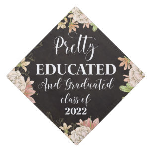 Toque De Diplômé Moderne Floral Plutôt instruit et diplômé 2023