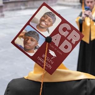 Toque De Diplômé Moderne GRAD 2x collage photo Graduate