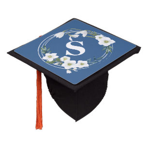 Toque De Diplômé Monogramme floral