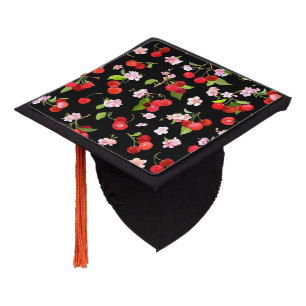 Toque De Diplômé Motif cerise 2