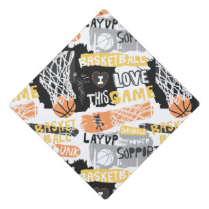 Toque De Diplômé Motif de basketball