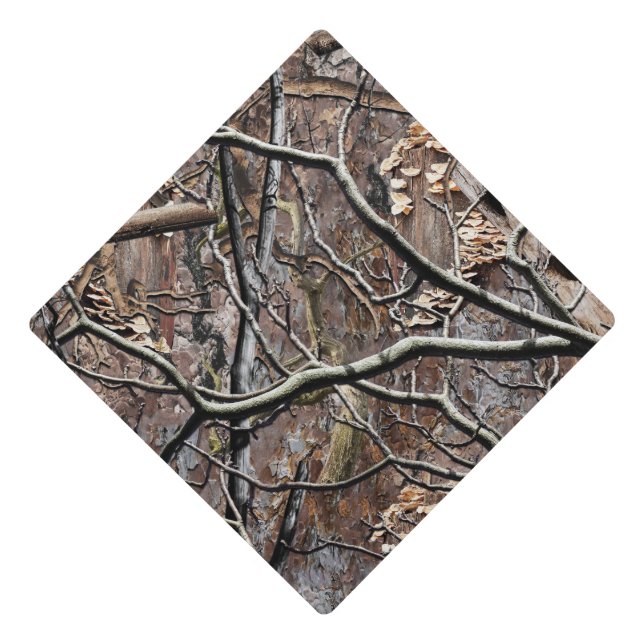 Toque De Diplômé Motif de la chasse au camouflage 8 (Devant)