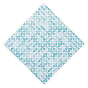 Toque De Diplômé Motif de métaball bleu