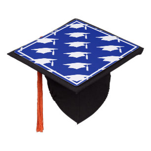 Toque De Diplômé Motif des maquettes bleues