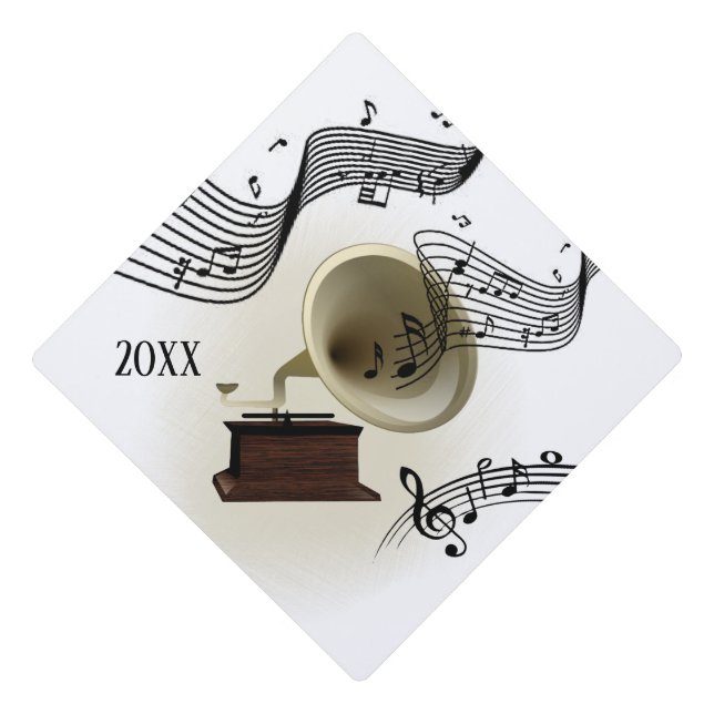 Toque De Diplômé Musique et Gramophone (Devant)