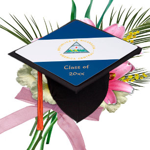 Toque De Diplômé Nicaragua & Nicaragua Drapeau - Étudiants / Univer