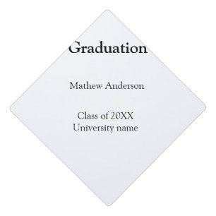 Toque De Diplômé nom de remise des diplômes promotion 20XX nom de l