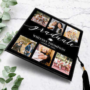 Toque De Diplômé Nom personnalisé Année Collage photo