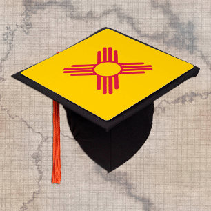 Toque De Diplômé Nouveau-Mexique et Nouveau-Mexique Drapeau, Étudia
