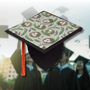 Toque De Diplômé Œufs de Pâques Vert Sauge Simple Nid de Lavande