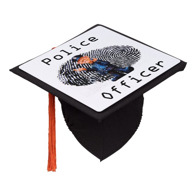 Toque De Diplômé Officier de police (Incliné)