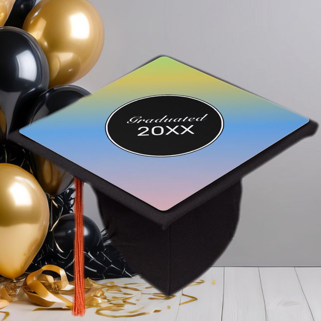 Toque De Diplômé Ombré Colorful Graduated 2026  (Créateur téléchargé)