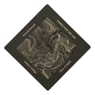 Toque De Diplômé Or noir personnalisé