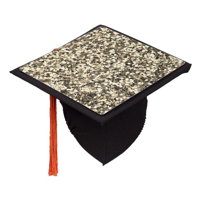Toque De Diplômé Paillettes dorées élégantes Cool (Incliné)