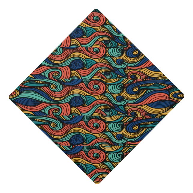 Toque De Diplômé Paisley haché (Devant)