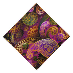 Toque De Diplômé Paisley Purple