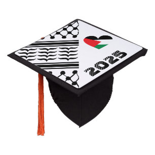 Toque De Diplômé Palestino Kufeya 2024 Graduation Cap Topper