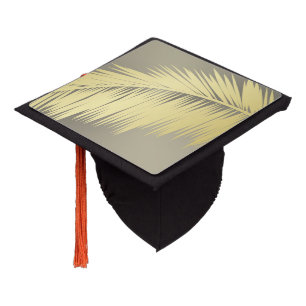 Toque De Diplômé Palm Tropical d'or feuille