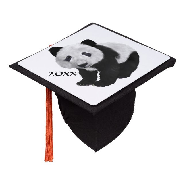 Toque De Diplômé Panda Cub (Incliné)