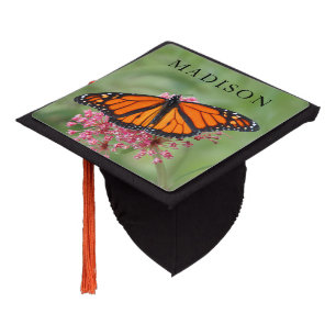 Toque De Diplômé Papillon Monarque avec nom