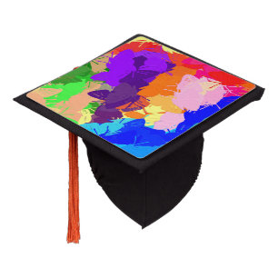 Toque De Diplômé Papillons Kaleidoscope arc-en-ciel