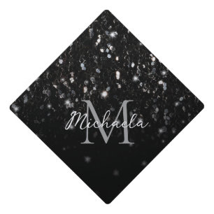 Toque De Diplômé Parties scintillant blanche brillante noire scinti