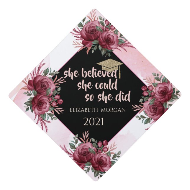 Toque De Diplômé Parties scintillant Casquette diplômé d'or, Bourgo (Devant)