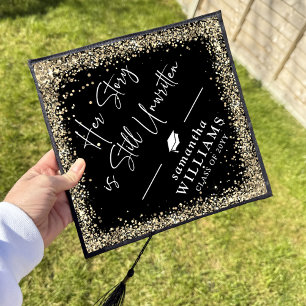 Toque De Diplômé Parties scintillant d'or Son histoire n'est toujou