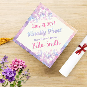 Toque De Diplômé Parties scintillant Feuille Pastel couleurs