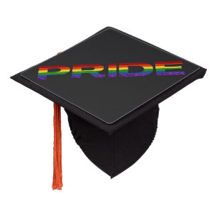 Toque De Diplômé PARTIES SCINTILLANT LGBT Rainbow Pride