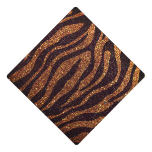 Toque De Diplômé Parties scintillant Tiger Poster de animal Sparkly