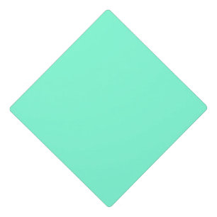 Toque De Diplômé Pastel Aqua couleur solide Classique Élégant