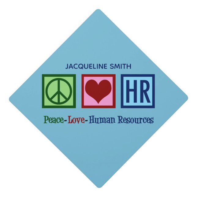 Toque De Diplômé Peace Love Ressources humaines RH (Devant)