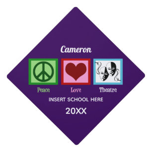 Toque De Diplômé Peace Love Theater Custom