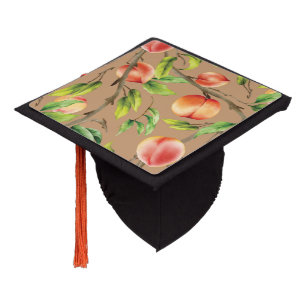 Toque De Diplômé Pêches sur l'arbre