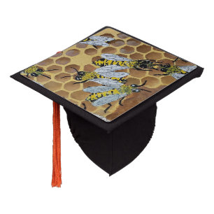 Toque De Diplômé peinture d'abeilles