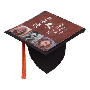 Toque De Diplômé Photo Brown moderne élégante