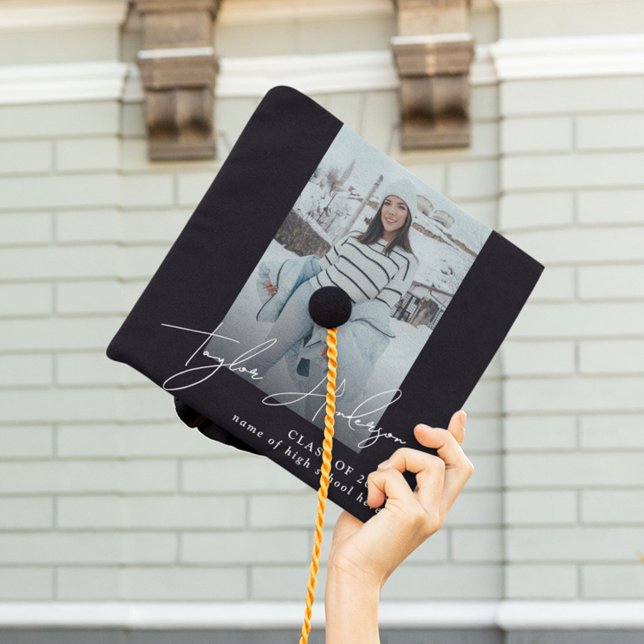 Toque De Diplômé Photo de signature minimale pour les diplômés (Créateur téléchargé)
