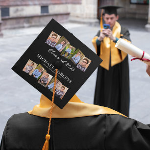 Toque De Diplômé Photo multiple noir et blanc 2025