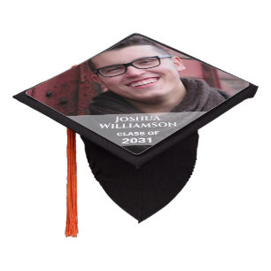 Toque De Diplômé Photo personnalisée Nom personnalisé Année Diplôme