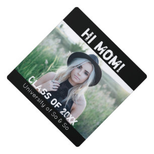 Toque De Diplômé Photo personnalisée Tassel Topper 2