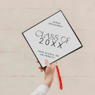 Toque De Diplômé Pied moderne Année de classe minimale Nom du gra