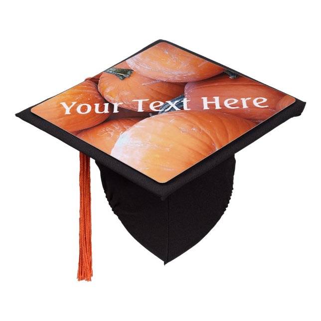 Toque De Diplômé Pile Citrouille tombé (Incliné)